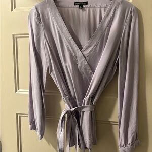 JCrew Womens Lavender Wrap Top